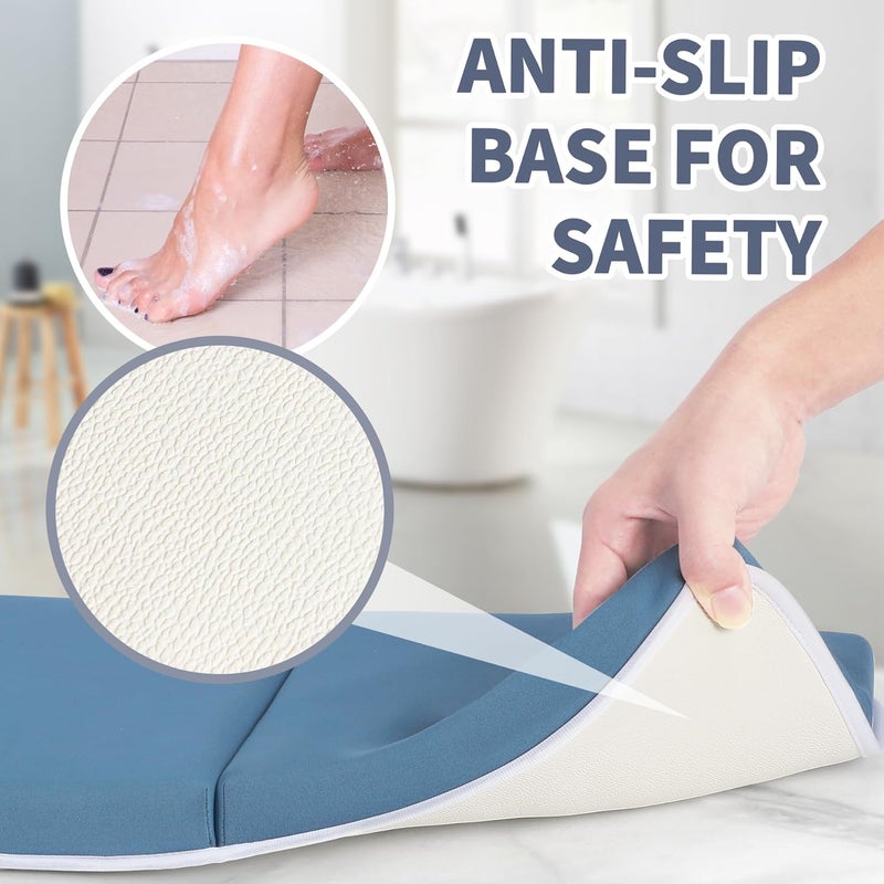 URMYWO Bath Kneeler and Elbow Rest Pad Set - 1.5" Thick Baby Bath Kneeler Pads with Toys Organizer, Anti-Slip Cozy Knee & Arm Support Bathtub Mat, Quick Dry Kneeling Pad for Baby Bath Time - Image 4